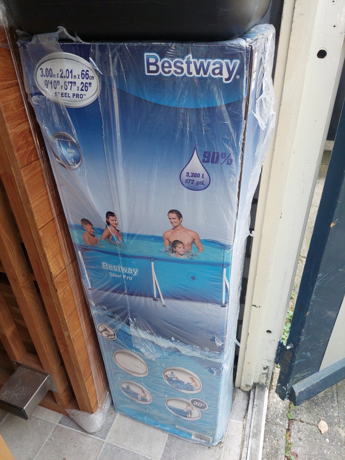 Bestway Steel Pro Opzetzwembad 3.00m x 2.01m x 66cm, Ophalen, Gebruikt, Opzetzwembad, 200 tot 400 cm
