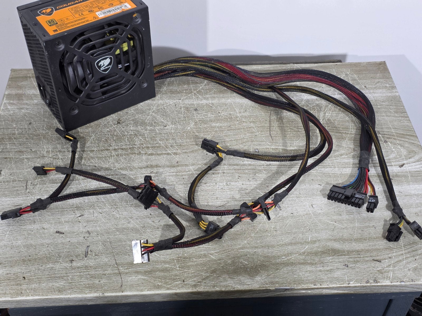 Cougar 400w max voeding psu power supply a400, Gebruikt, ., Ophalen of Verzenden, .