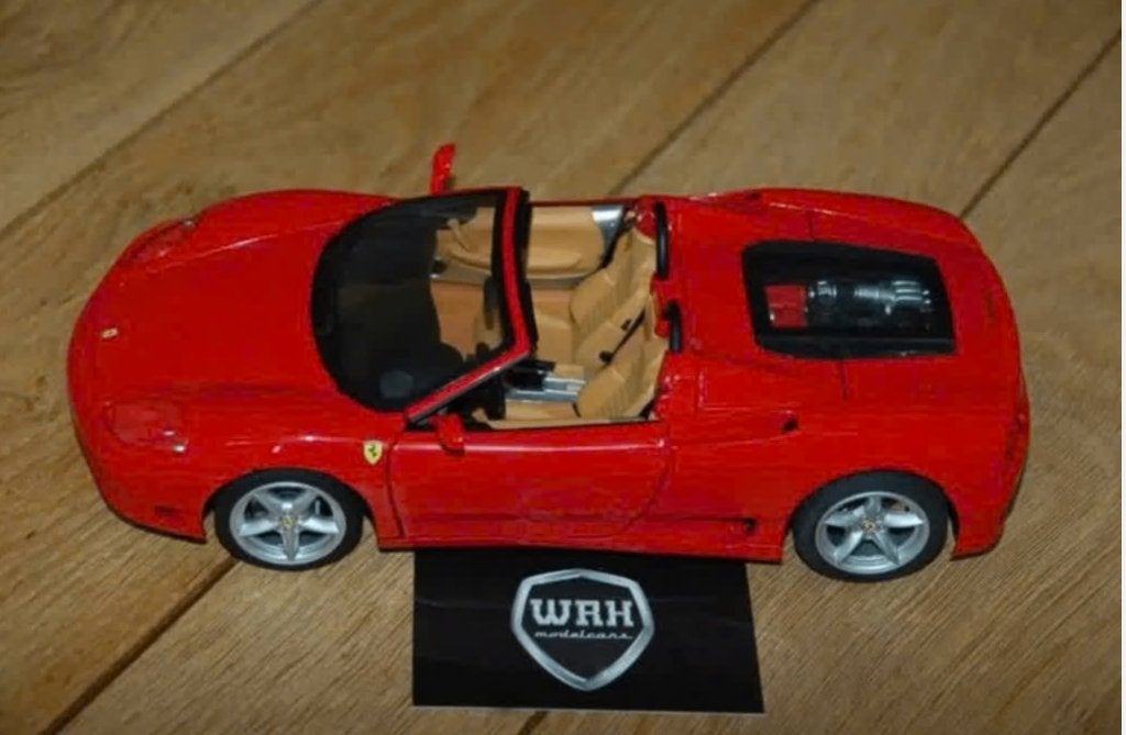 1:18 FERRARI 360 SPIDER rosso corsa rood Hotwheels elite WRH, Hobby en Vrije tijd, Verzenden, Zo goed als nieuw, Auto, Hot Wheels
