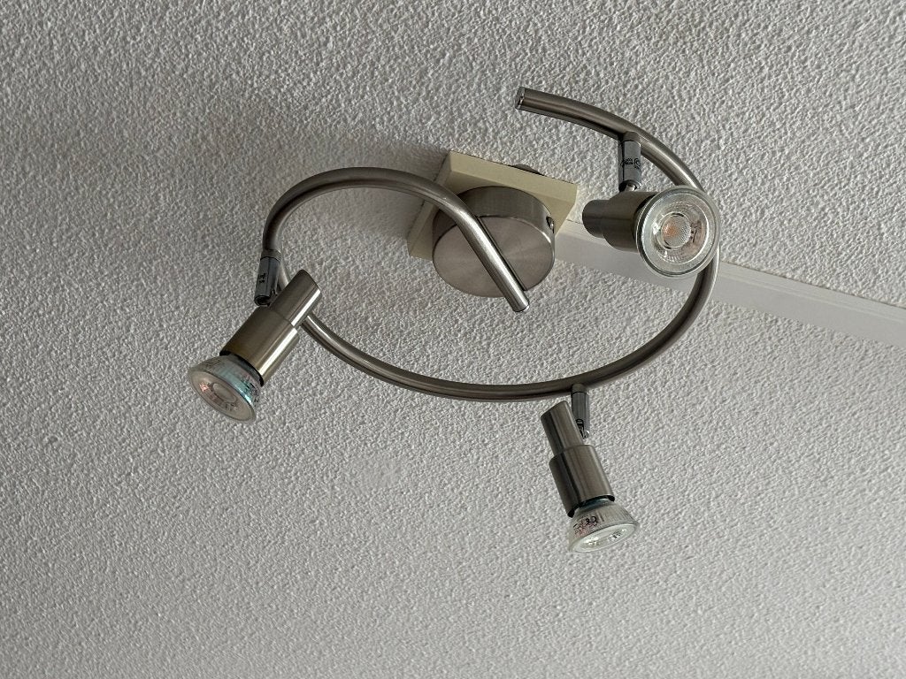 3 spots lamp, Halogeen, Geschikt voor plafondmontage, GU10, Ophalen of Verzenden