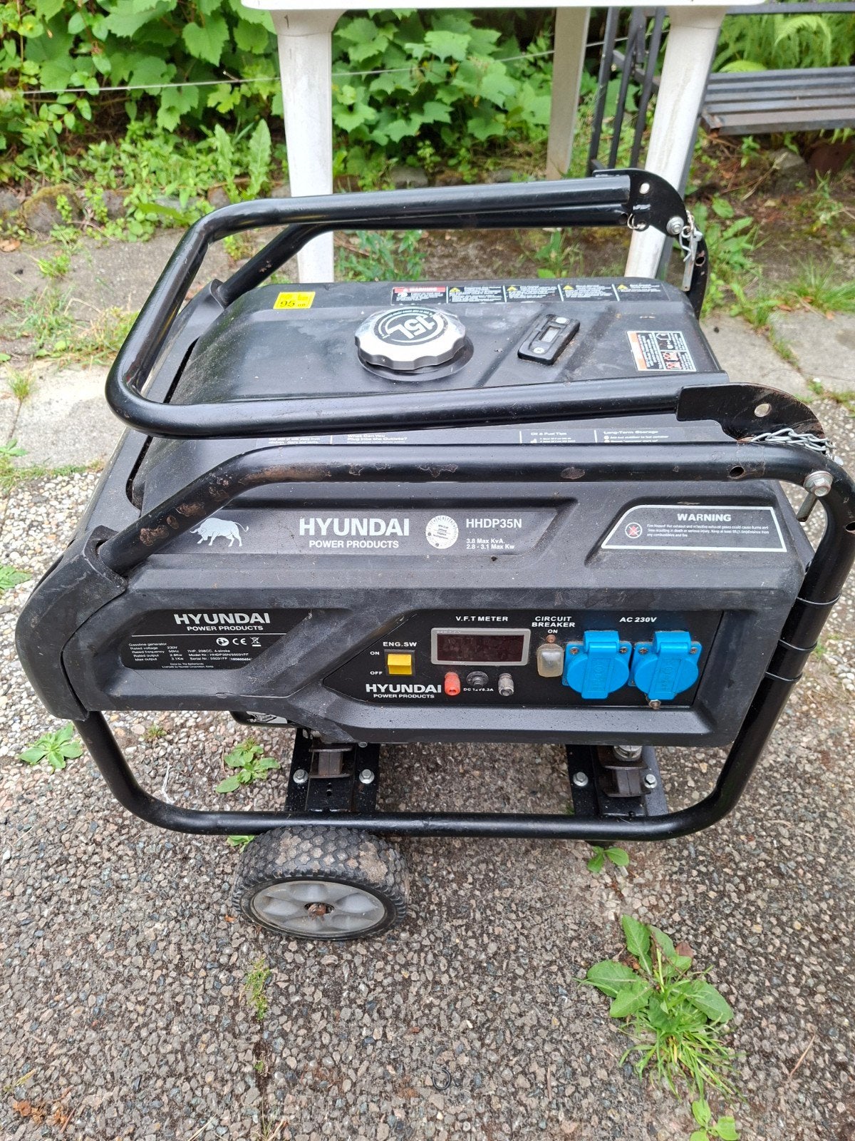 generator hyundai, Doe-het-zelf en Verbouw, Aggregaten, Benzine, Minder dan 5 kVA, Ophalen
