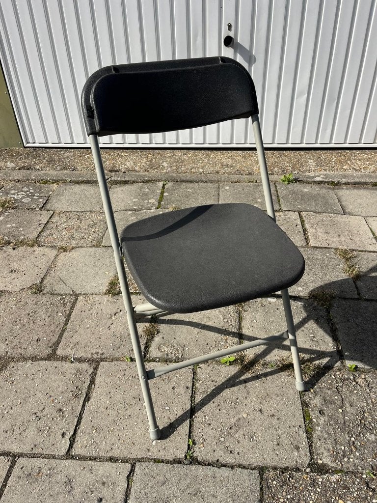 Stapelbare klapstoelen  50 stuks, Ophalen, Klapstoel, Grijs, Vijf, Zes of meer stoelen