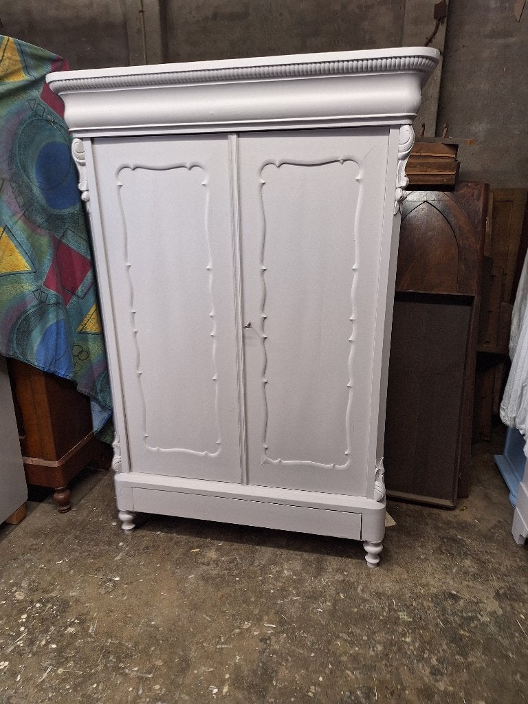 Antiek Brocante grenen Biedermeier meidenkast, Ophalen