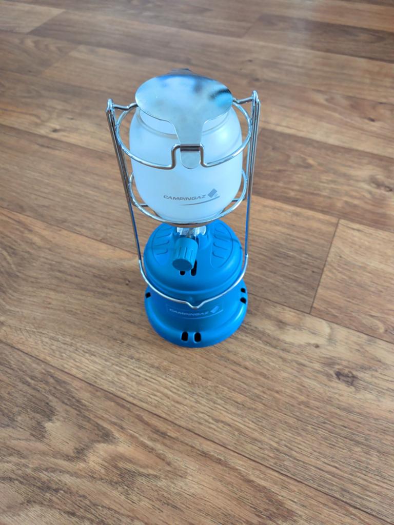 Campingaz 206L gaslamp met gloeikousjes, Caravans en Kamperen, Kampeeraccessoires, Ophalen, Gebruikt
