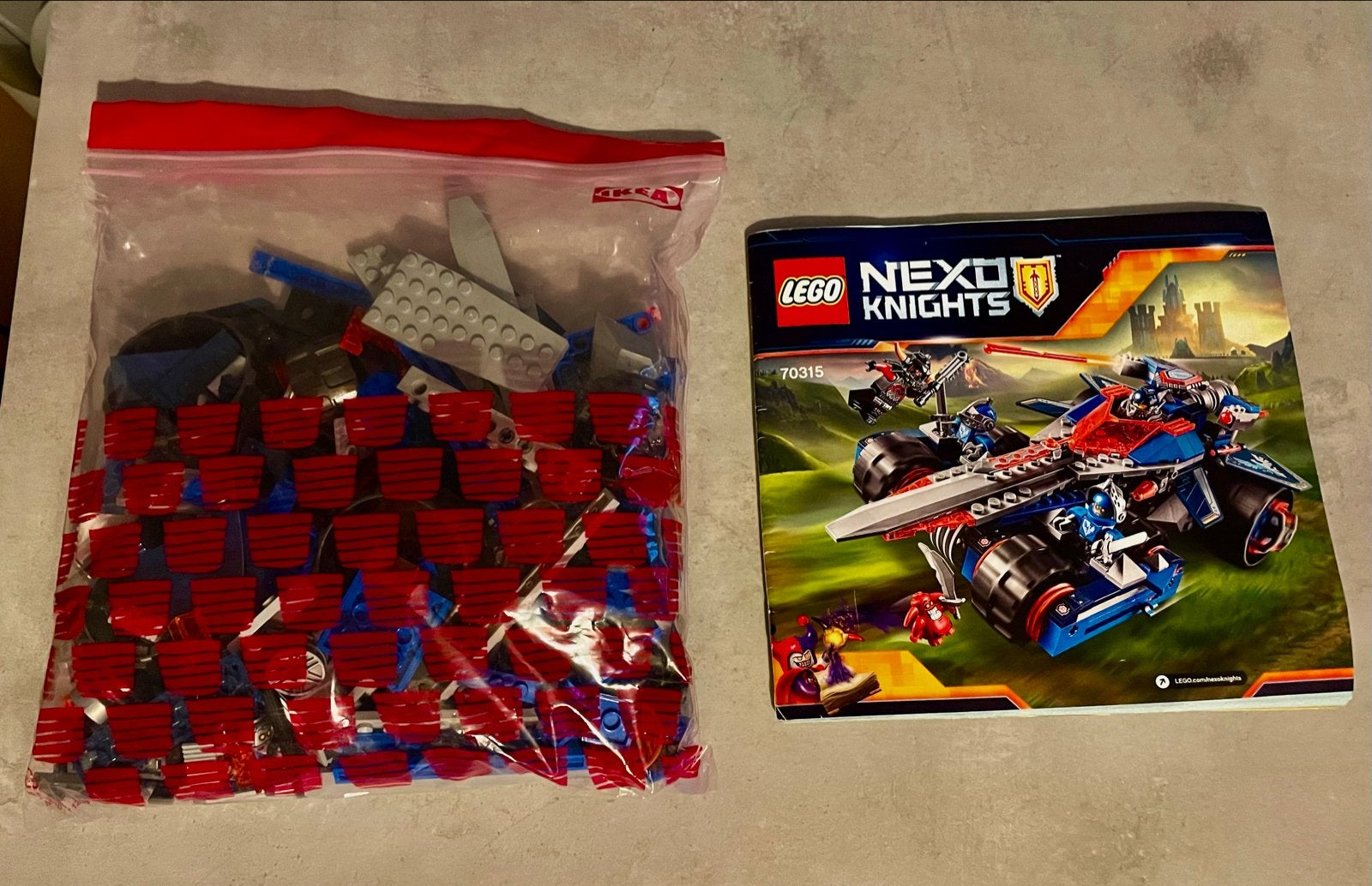 Lego Nexo Knights 70315 Clay's Rumble Blade, Gebruikt, Lego, Ophalen of Verzenden, Compleet