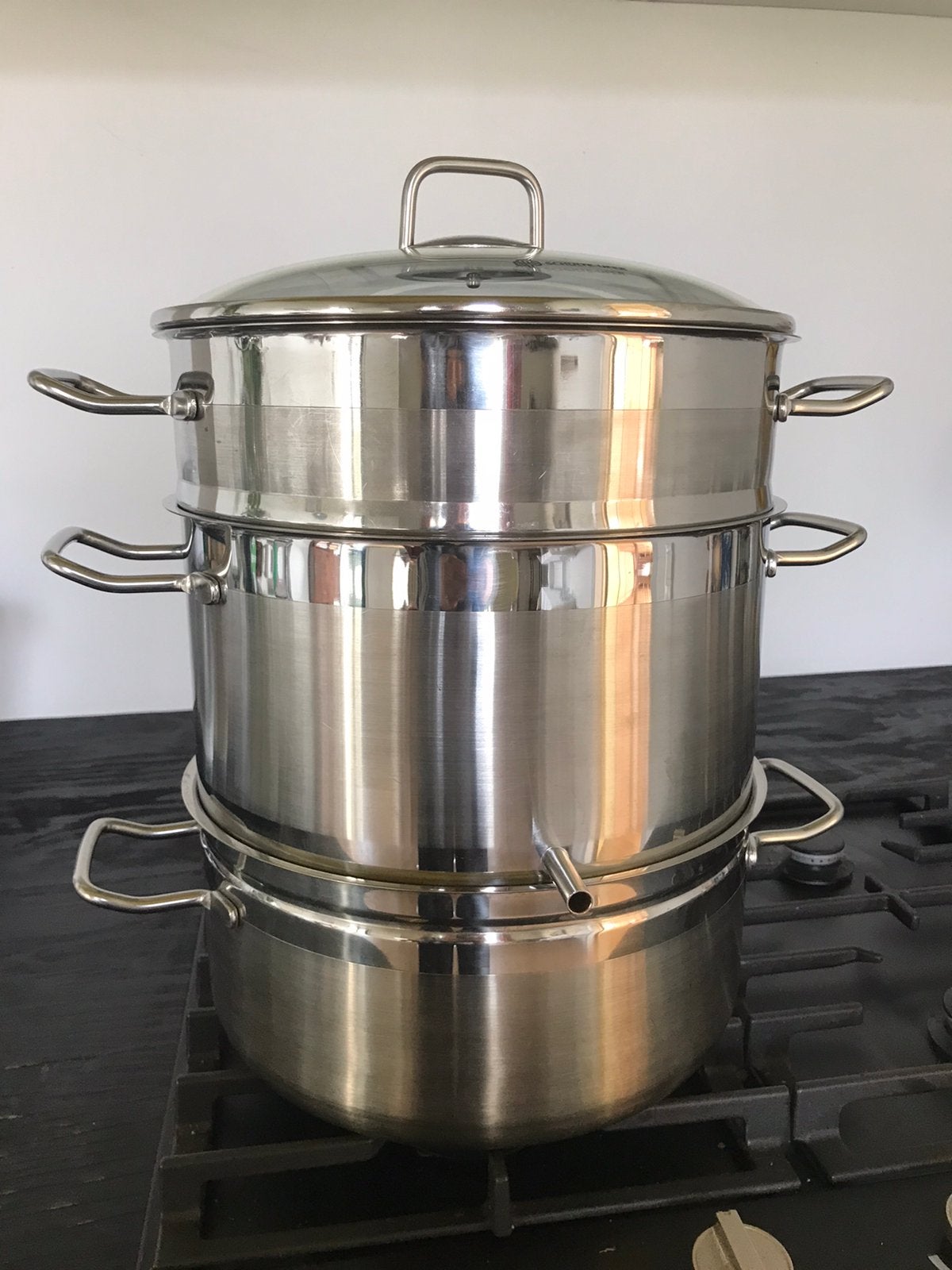 Sappan Schulte-Ufer ProfessPlus ontsnapper stoom extracto, Verzenden, Zo goed als nieuw, Rvs, Koekenpan of Braadpan