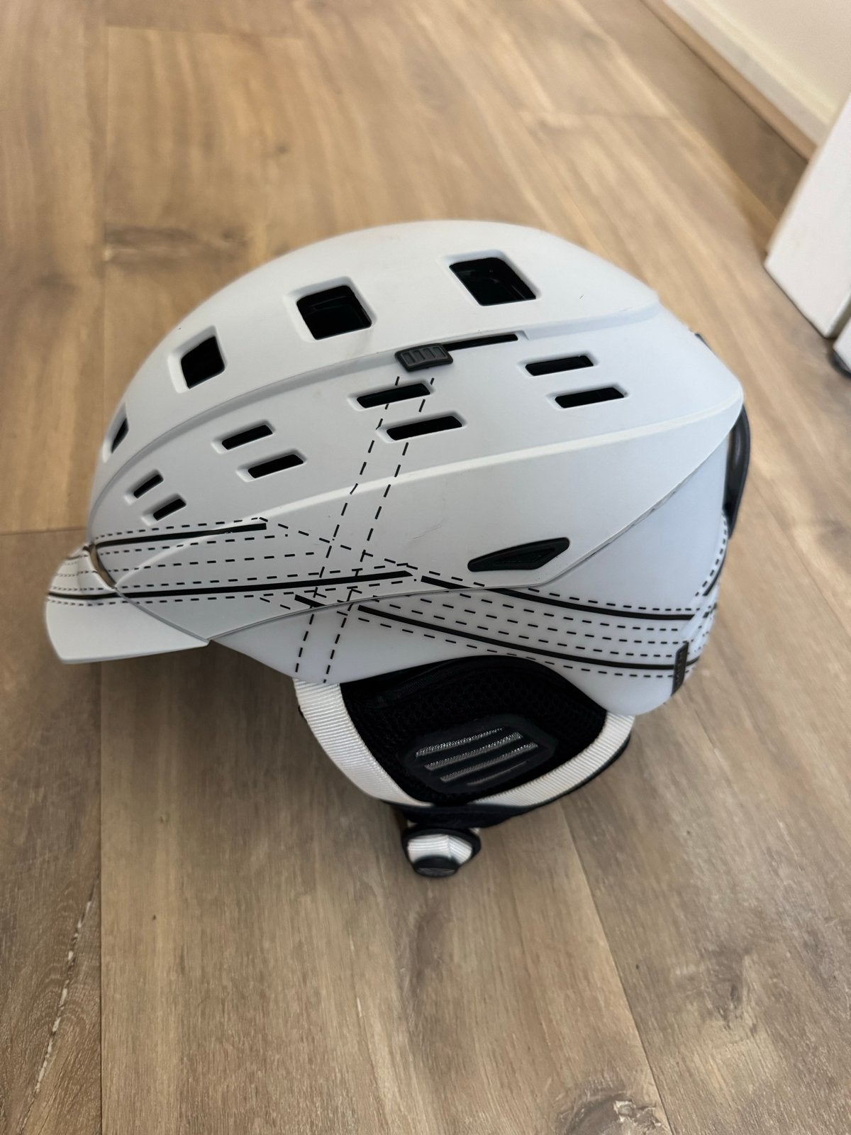 Skihelm wit, maat M met optionele skibril, Ophalen of Verzenden, Gebruikt, Overige typen, Overige merken