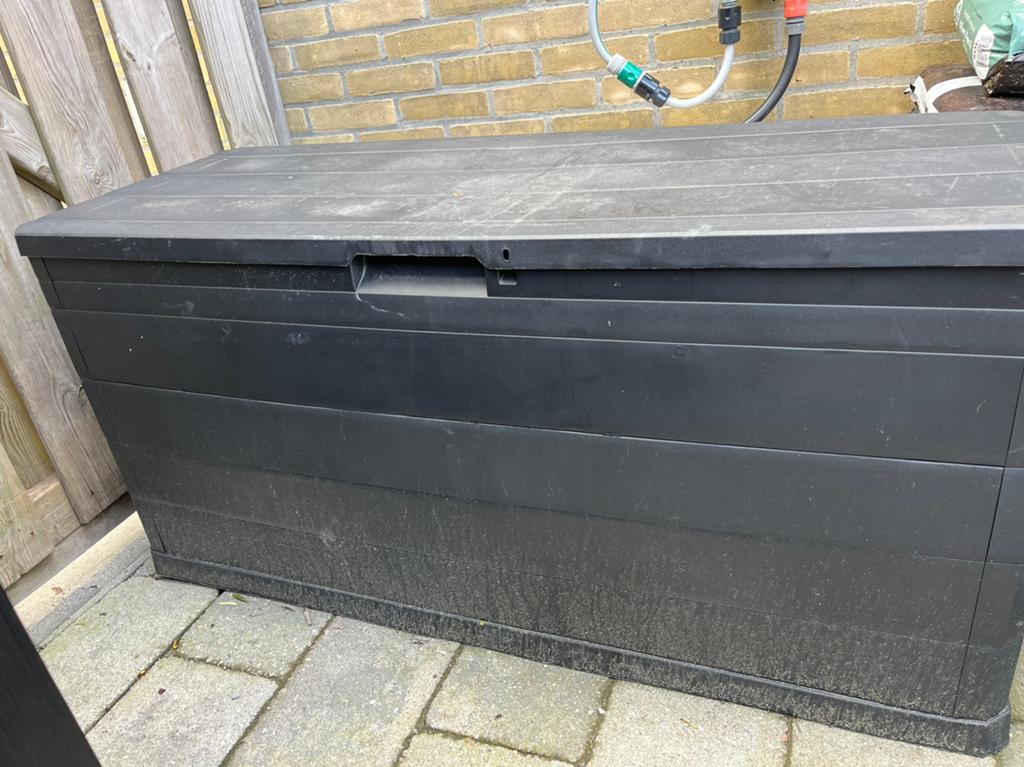 Opberg kist voor tuinkussens, Ophalen of Verzenden, Zo goed als nieuw, Kunststof, Overige typen