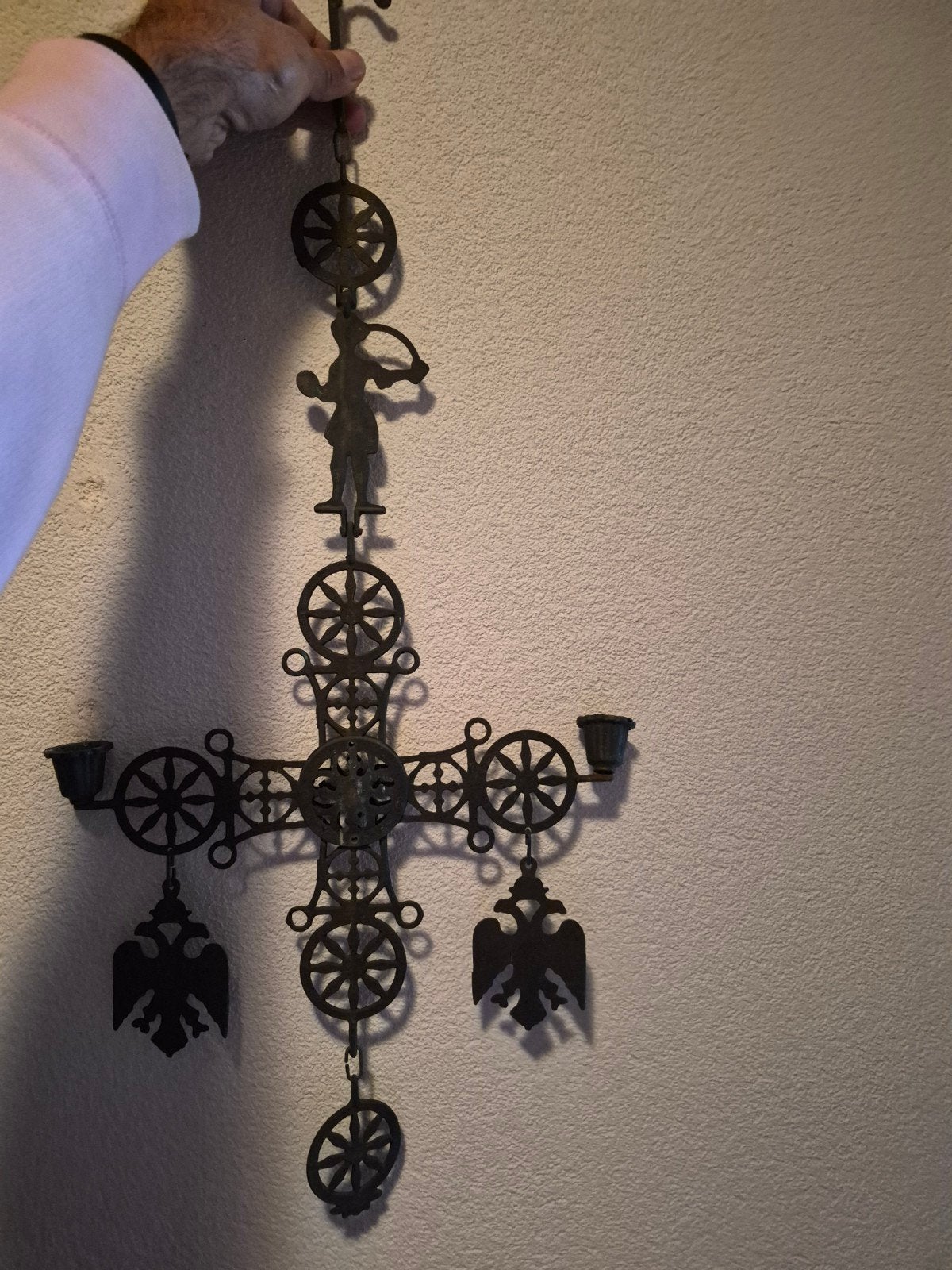 Replica byzantijns kruis, Antiek en Kunst, Ophalen of Verzenden, Koper of Brons
