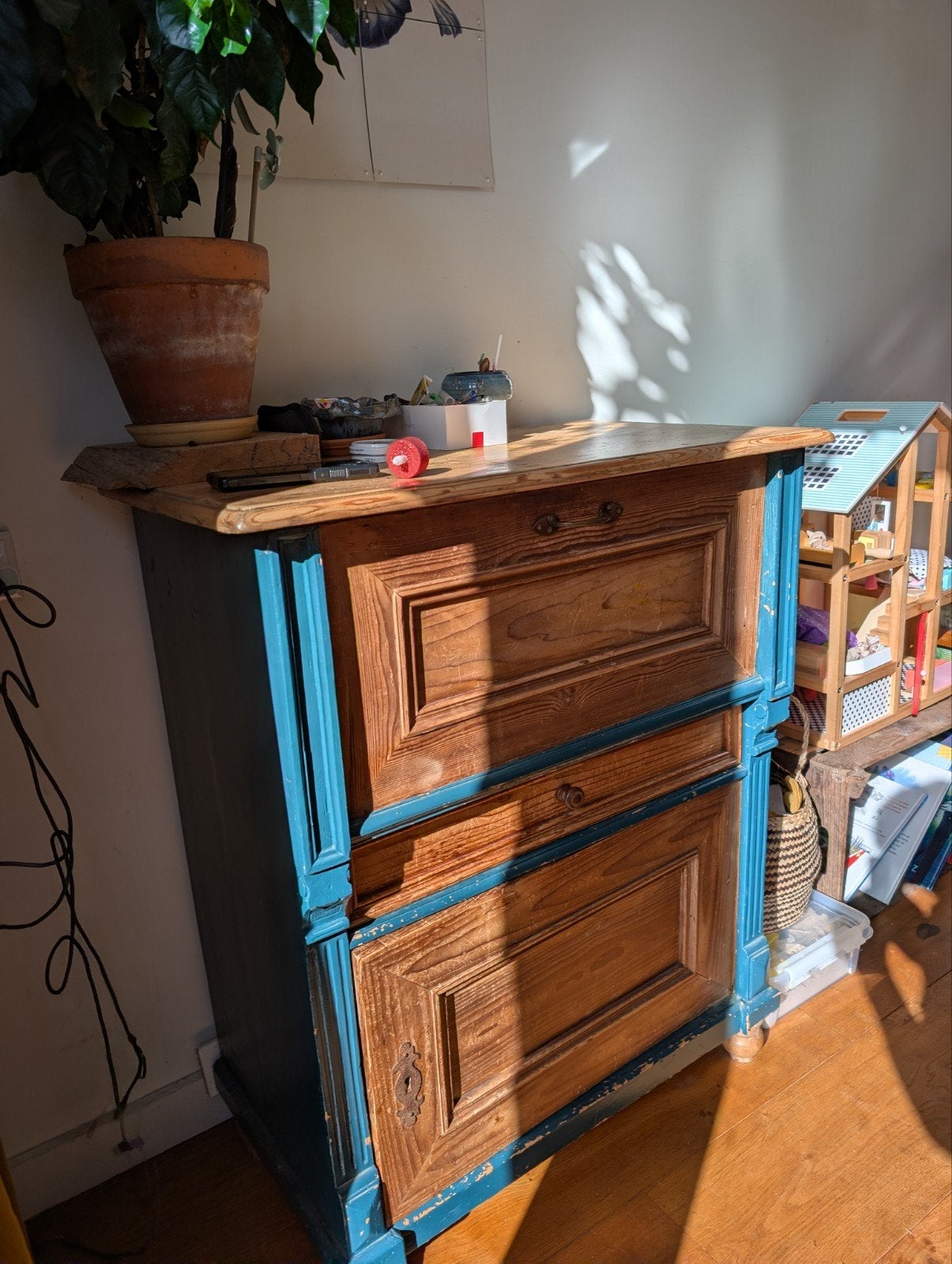 Vintage kast - Gratis, Antiek en Kunst, Ophalen