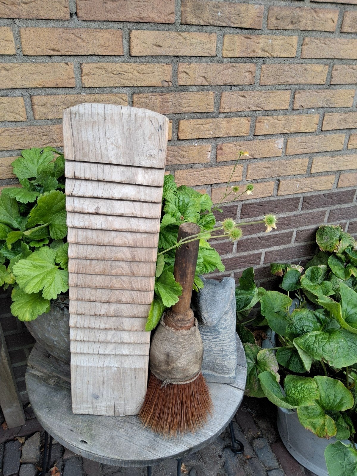Antiek wasbord van oud hout - 55x14x2 cm, Ophalen of Verzenden