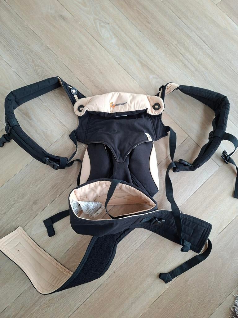 Ergobaby Draagzak Zwart/Beige - Comfortabel en Veelzijdig, Kinderen en Baby's, Babydragers en Draagdoeken, Overige merken, Gebruikt