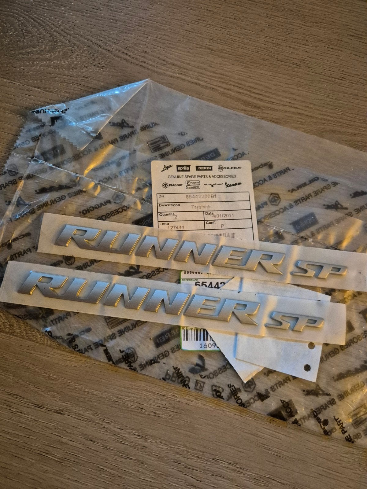 Gilera Runner SP stickers orgineel 50 125 180, Ophalen of Verzenden, Nieuw, Overige typen, Piaggio