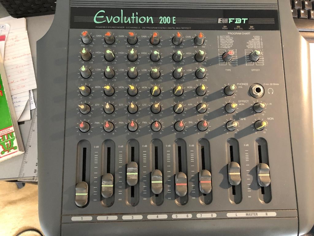 Evolution 200E mengpaneel met versterker, Ophalen of Verzenden
