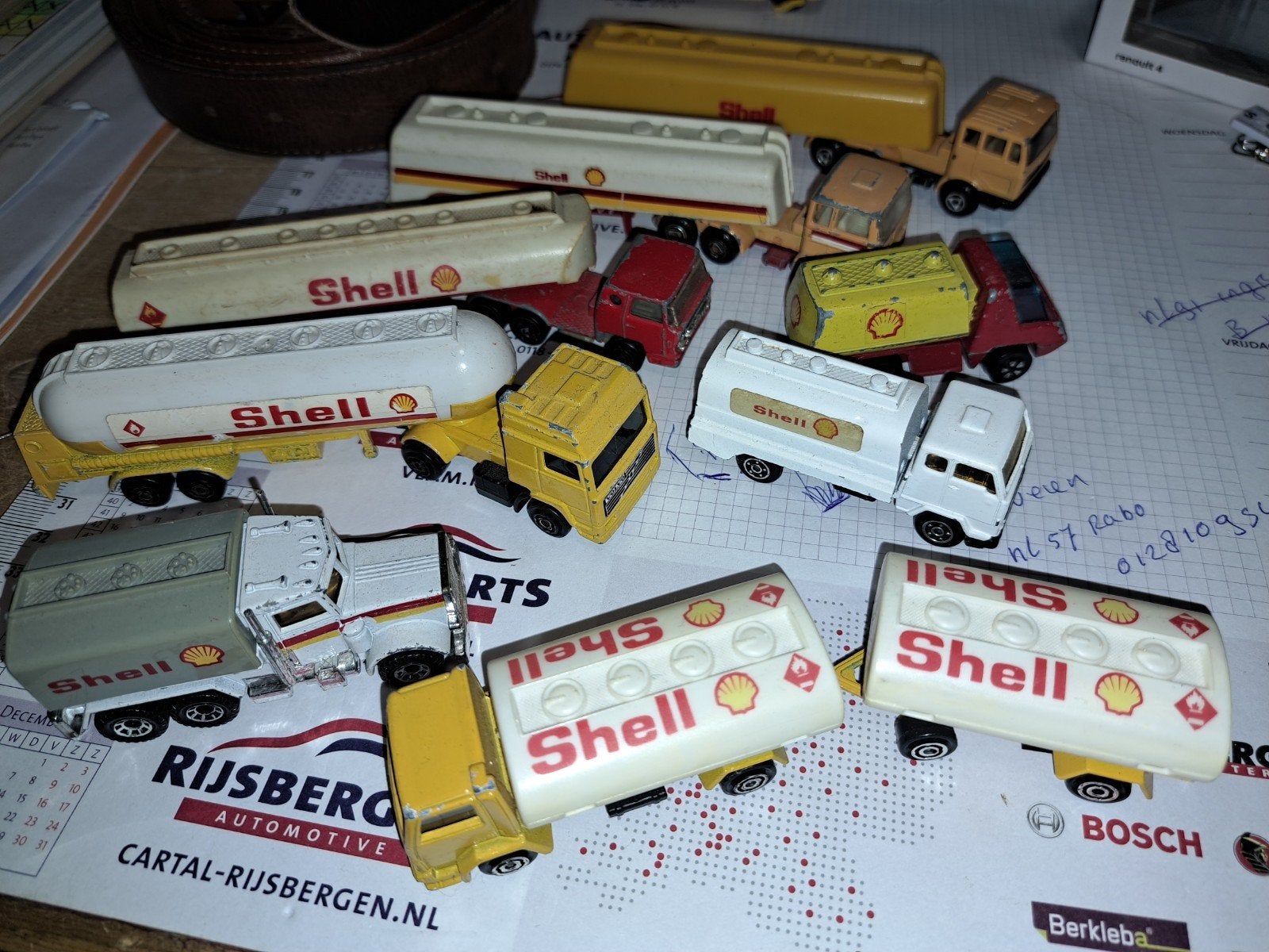 Shell Vrachtwagens: Diverse Merken (8 stuks), Ophalen of Verzenden, Gebruikt