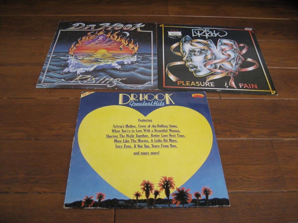 70s dr hook lps 3 x, Cd's en Dvd's, Vinyl | Rock, Ophalen of Verzenden, Zo goed als nieuw, 12 inch, Poprock