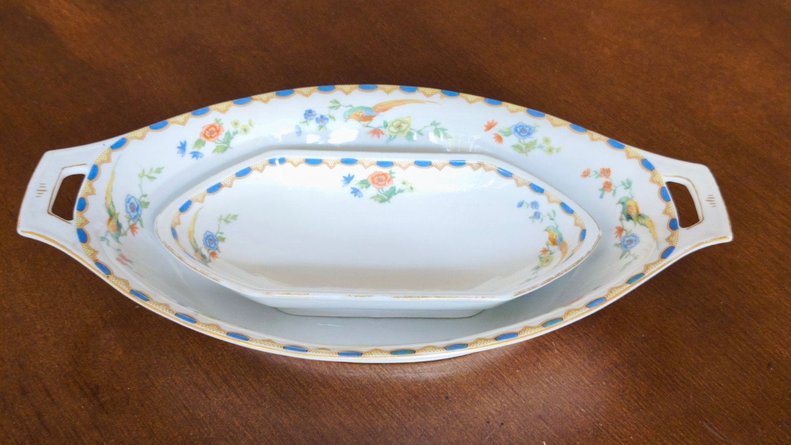 Antieke 8-delige set MZ Altrohlau porselein ca. 1920, Ophalen of Verzenden