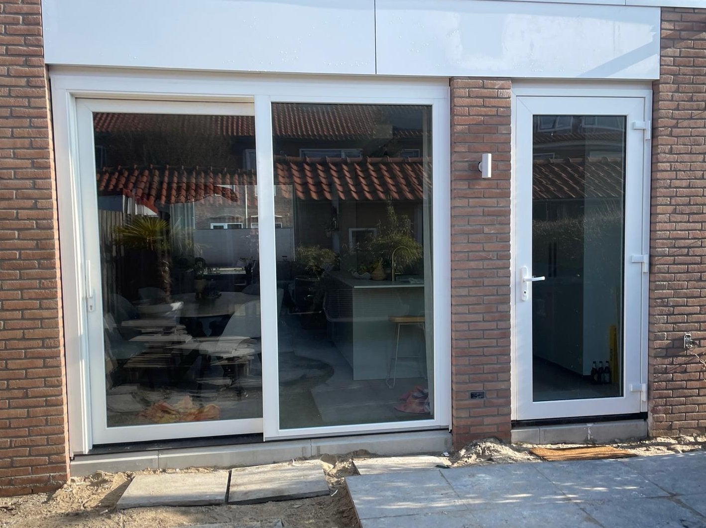 Mooi nieuw rehau schuifdeur kozijn, Ophalen, Kunststof, 225 cm of meer, Nieuw