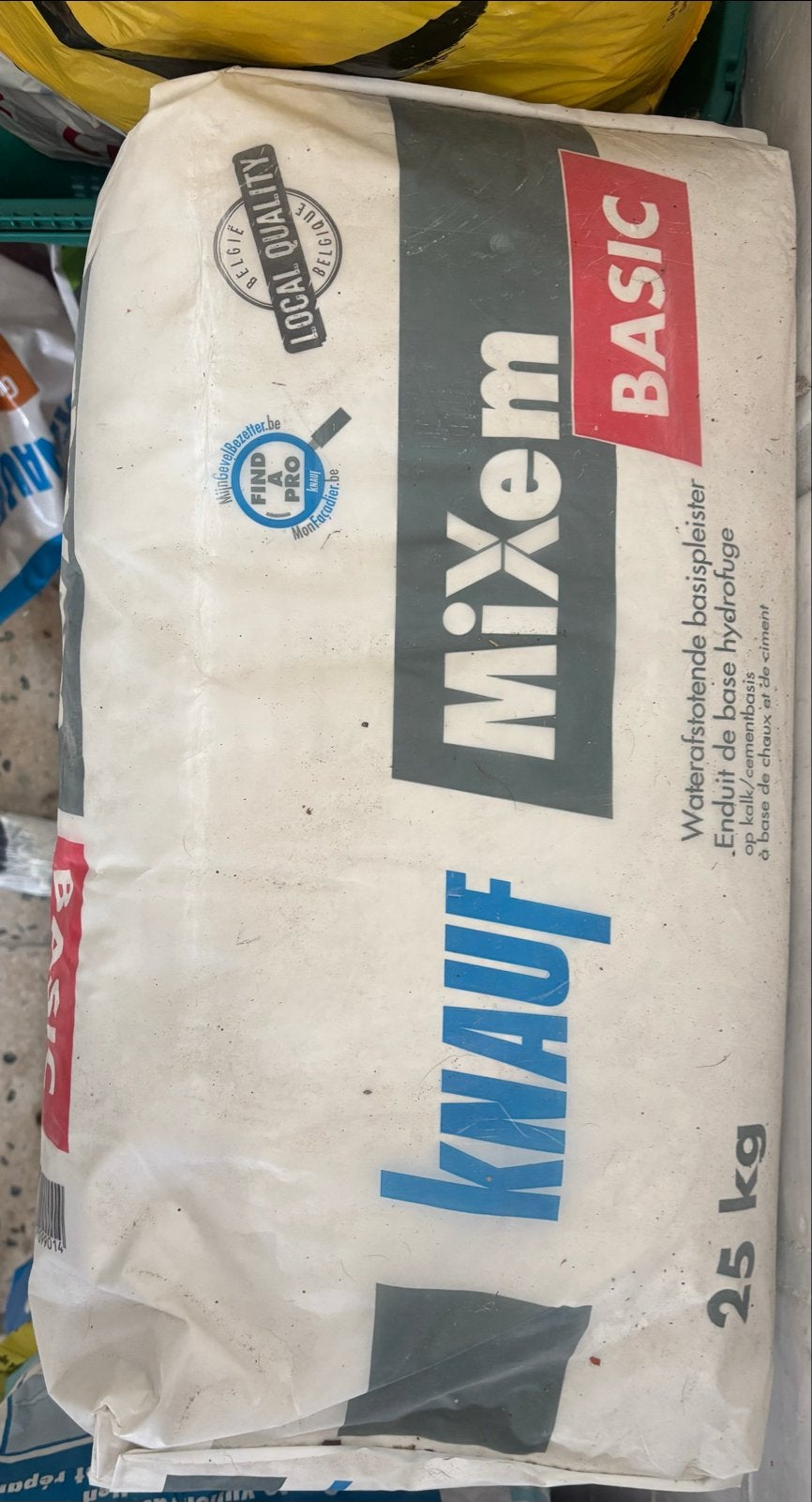 Knauf Mixem Basic waterafstotende pleister 25 kg, Ophalen, Nieuw