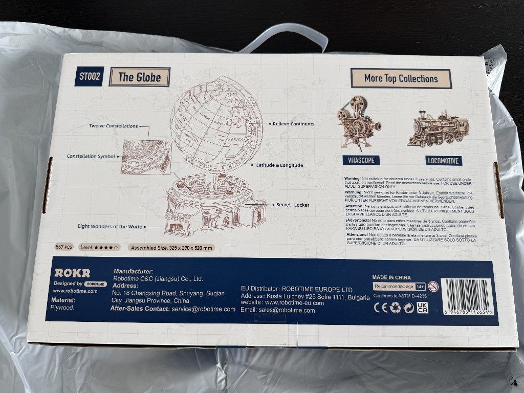 Rokr - The Globe, Knutselset, ROKR, Overige thema's, Beige