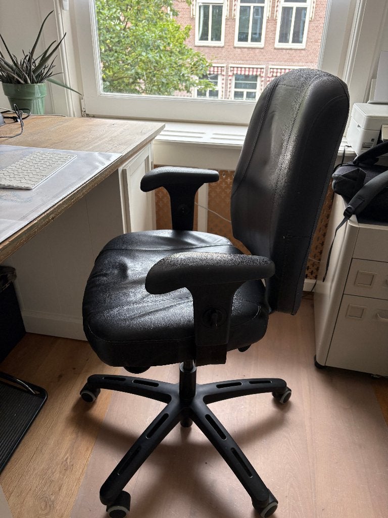bureau stoel Verksam (ikea), Huis en Inrichting, Bureaustoelen, Gebruikt, Bureaustoel, Zwart, Ergonomisch, Ophalen