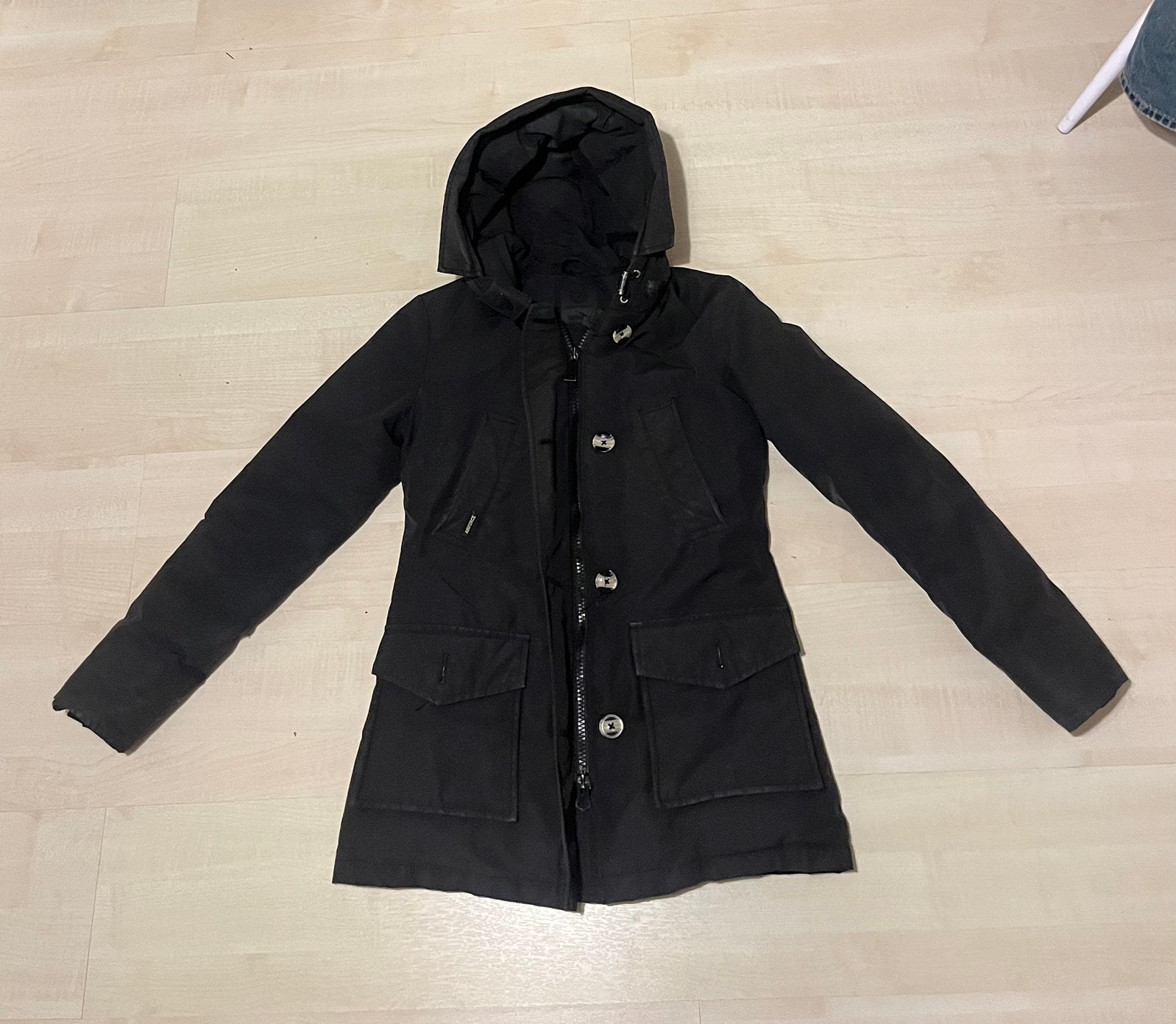 Airforc 4 Pocket Parka Winterjas zwart maat 164, Kleding | Dames, Ophalen of Verzenden, Zo goed als nieuw, Maat 34 (XS) of kleiner
