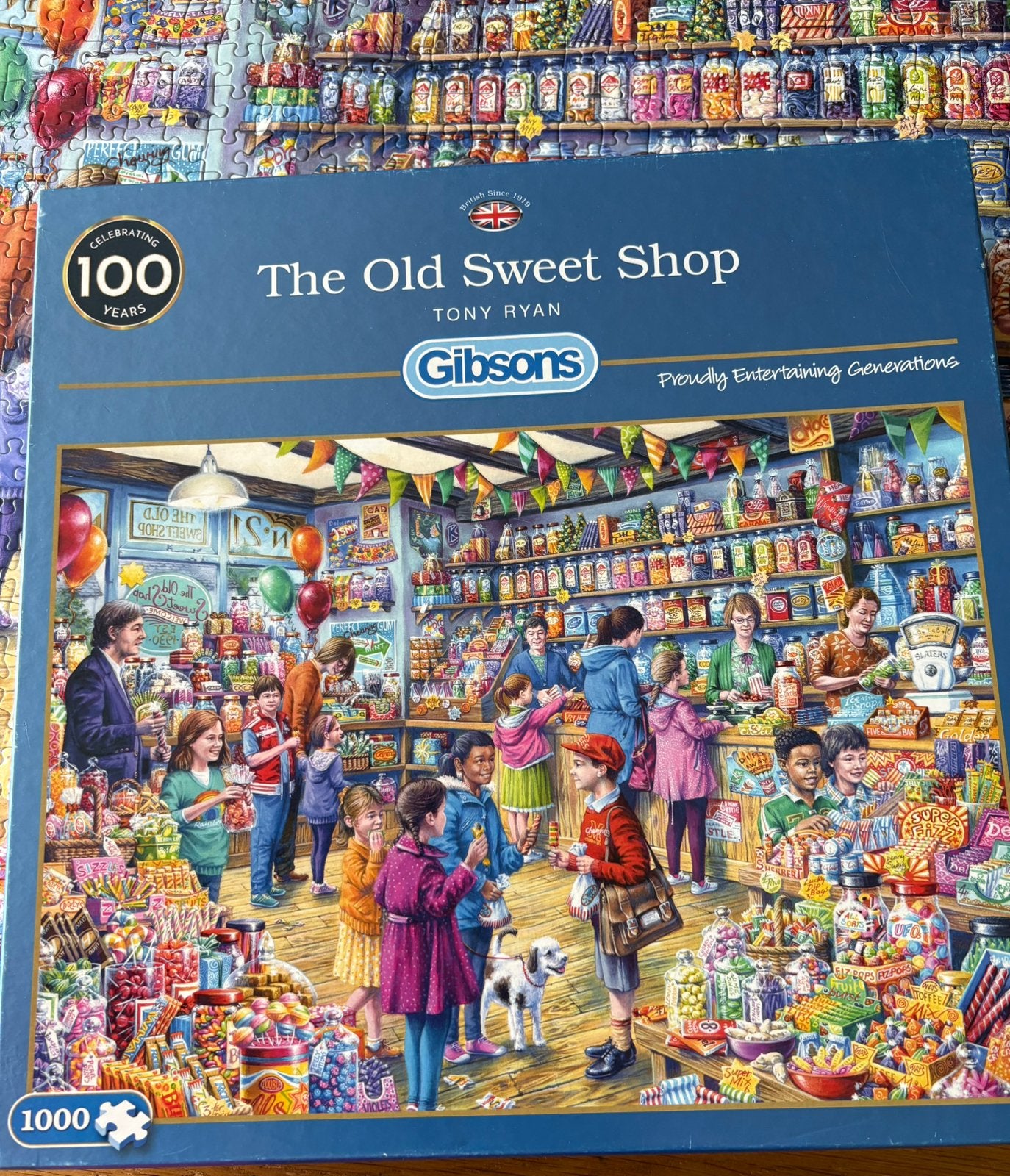 Gibson puzzel the old sweet shop, 1000 stukjes, Hobby en Vrije tijd, Denksport en Puzzels, Ophalen of Verzenden, 500 t/m 1500 stukjes
