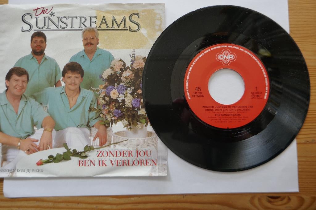 single:  The Sunstreams – Zonder Jou Ben Ik Verloren, Ophalen of Verzenden, Gebruikt, Overige formaten, Levenslied of Smartlap