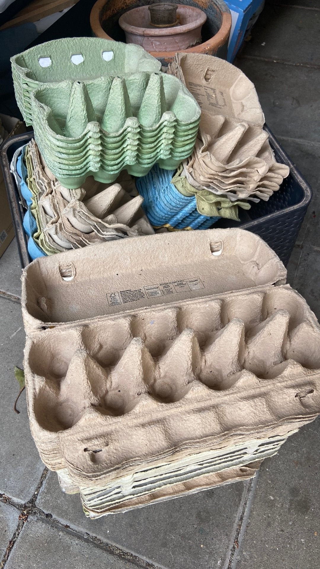 Lege eierdozen 12 / 8 / 6 stuks, Ophalen, Zo goed als nieuw