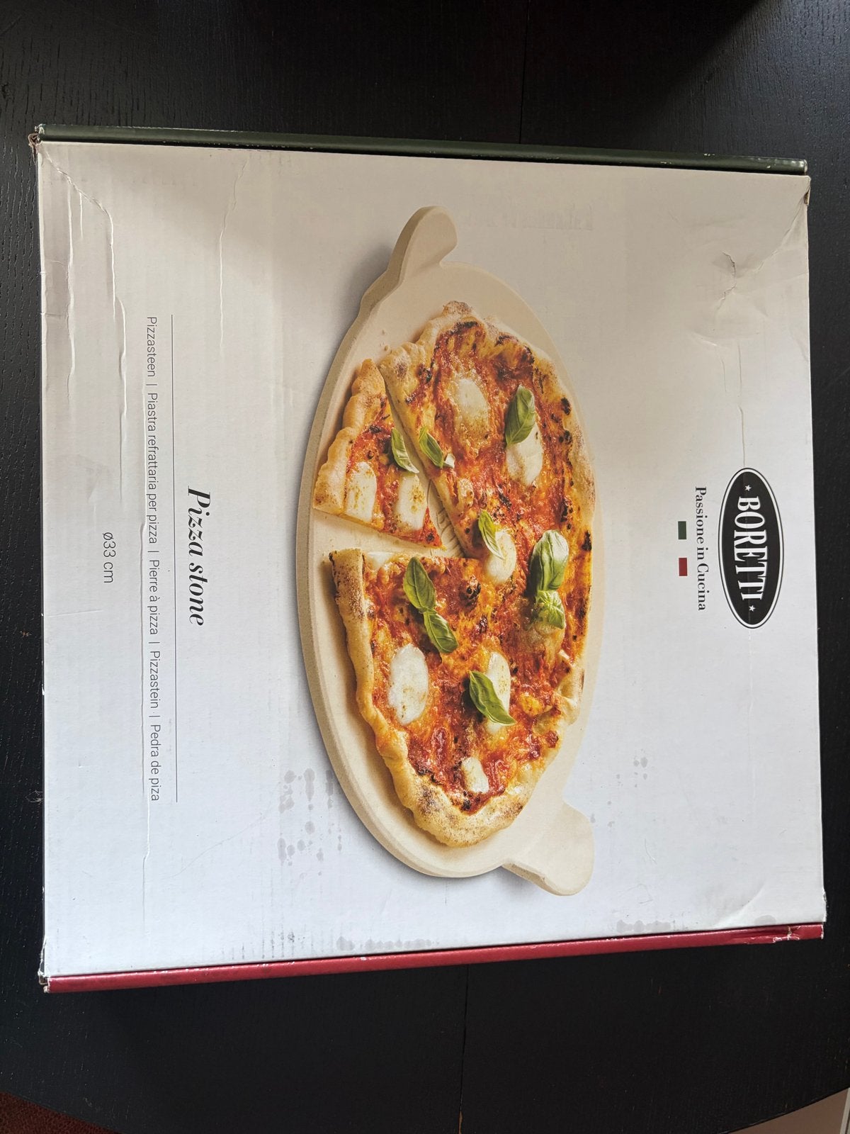 Boretti Pizzasteen - Nieuw in doos, Beige, Overige typen, Nieuw, Ophalen of Verzenden