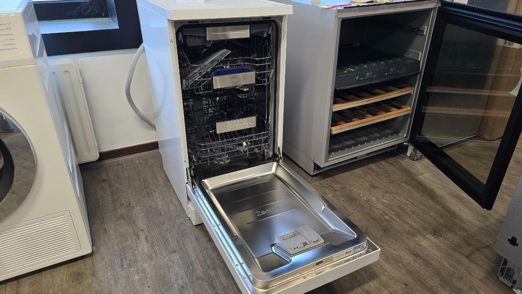 Siemens vrijstaande vaatwasser 45cm breed SR25YW04ME, Ophalen, Minder dan 85 cm, Eco programma, Refurbished