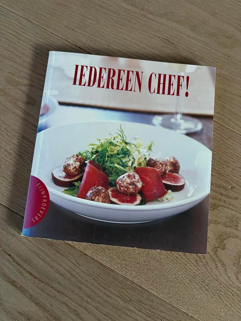 Kookboek Iedereen Chef!, Boeken, Ophalen of Verzenden, Zo goed als nieuw, Overige gebieden, Hoofdgerechten