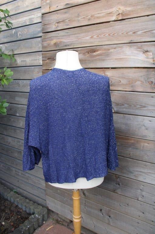 Vest donkerblauw/ zilver Paprika mt S/M (44/46) w Vaste pr, Blauw, Maat 42/44 (L), Ophalen of Verzenden, Zo goed als nieuw
