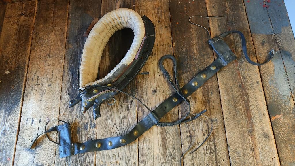 Oude Antieke Paardenhaam Paardenharnas Paardentuig, Dieren en Toebehoren, Ophalen of Verzenden, Gebruikt, Overige soorten
