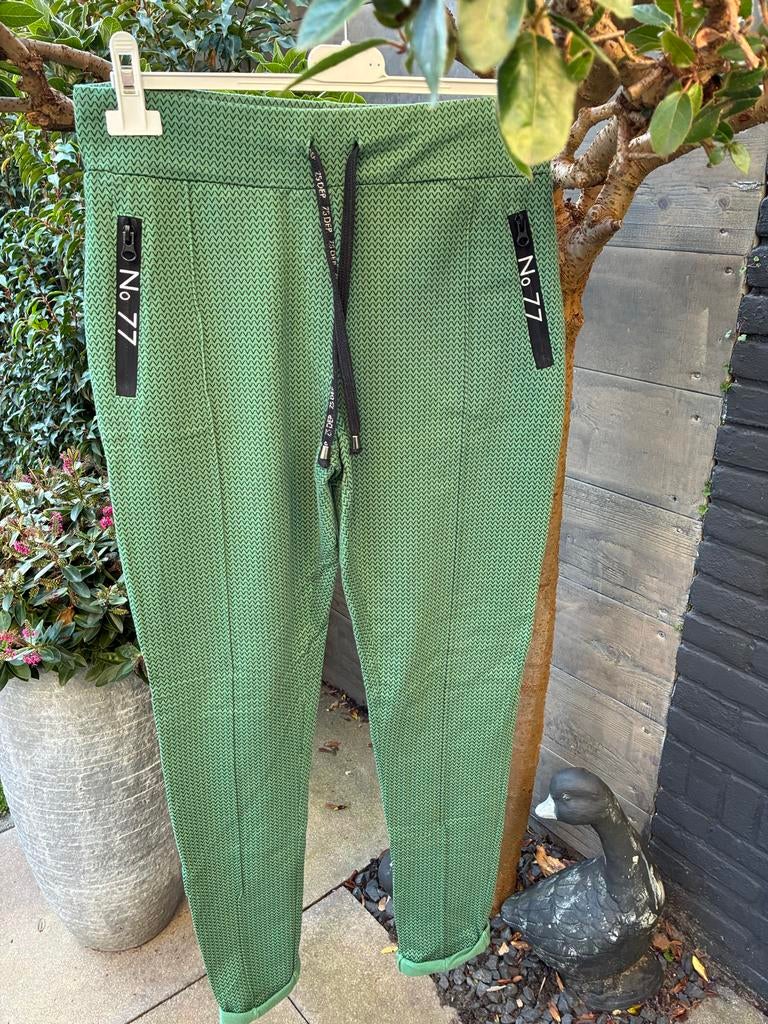 Zoso Broek met elastiek tailleband en steekzakken, Kleding | Dames, Ophalen of Verzenden, Zo goed als nieuw, Groen, Lang