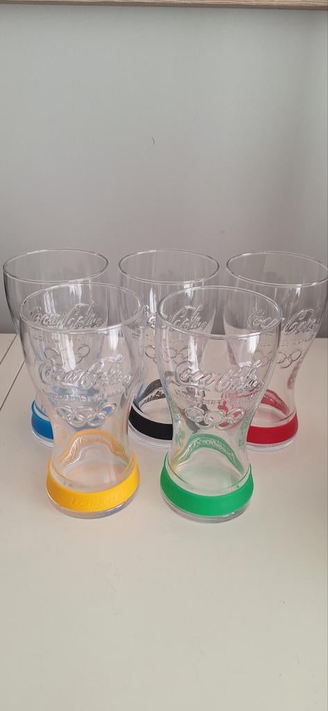 Coca cola glazen Olympische spelen, Verzamelen, Glas en Borrelglaasjes, Ophalen of Verzenden, Zo goed als nieuw, Frisdrankglas