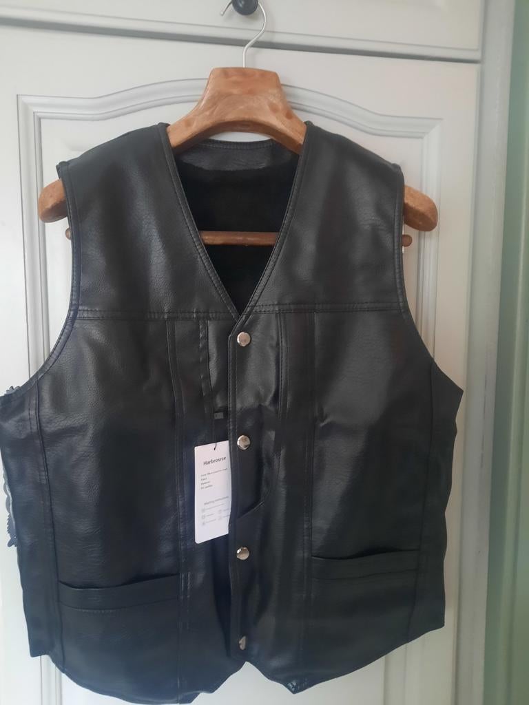 3x gevoerde, leren gilet 2xL 1x XL, Motoren, Ophalen of Verzenden, Nieuw met kaartje