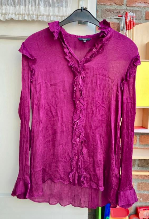 Mooie, feestelijke blouse Massimo Dutti - S, Ophalen of Verzenden, Zo goed als nieuw, Maat 38/40 (M)
