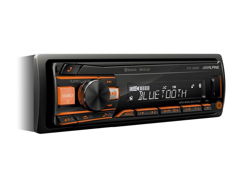 Alpine UTE-200BT 1-din headunit BT / AUX / USB  autoradio, .., ., Nieuw, Ophalen of Verzenden
