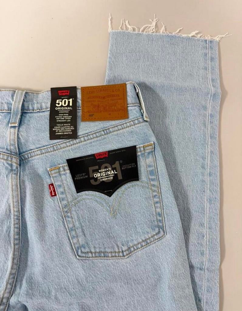 Levi's 501 Original Cropped women jeans NIEUW W29 L28 29-28, Blauw, Nieuw, Ophalen of Verzenden, H