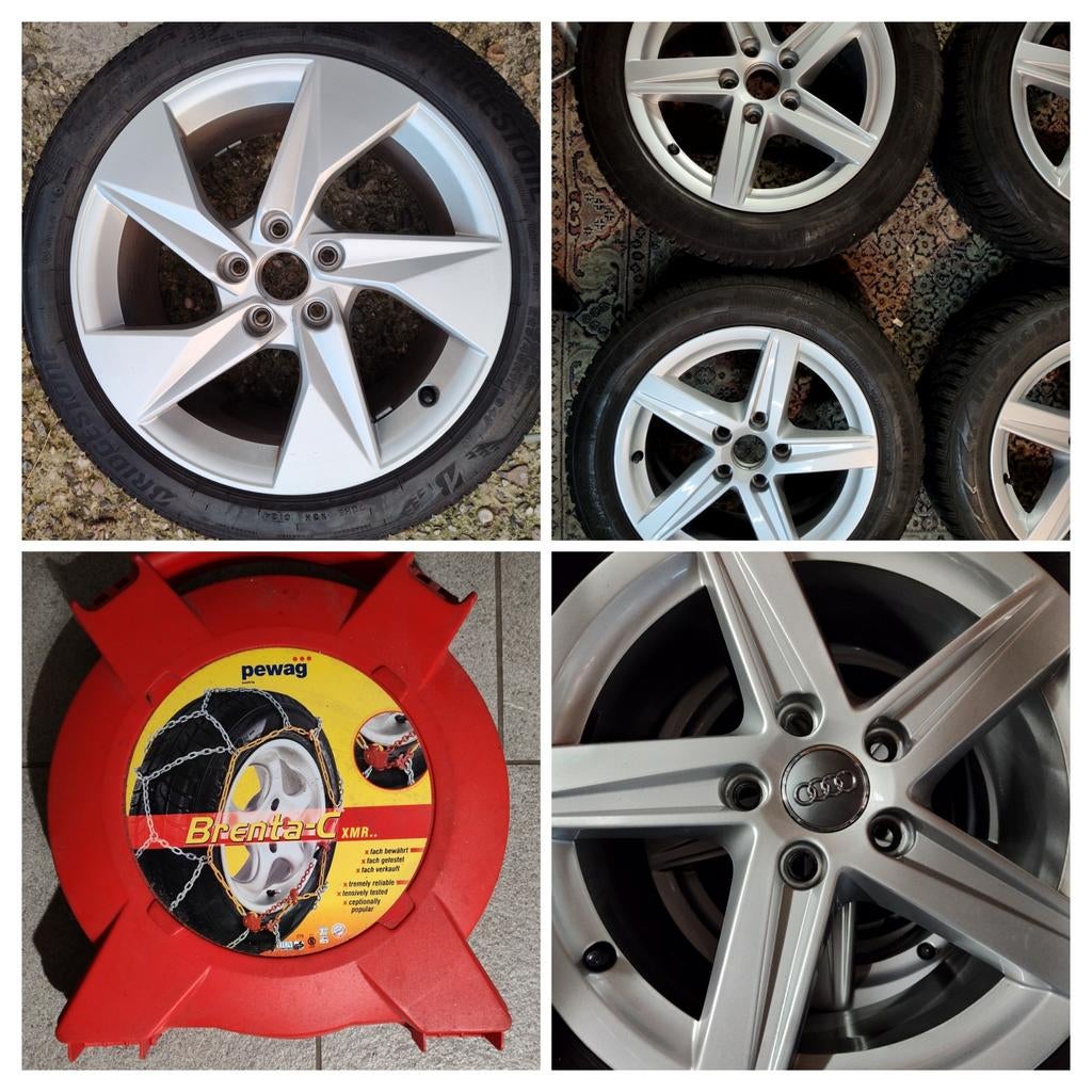 Sneeuwkettingen - Winterbanden Audi A3/ Golf/ Caddy, Auto diversen, Sneeuwkettingen, Ophalen, Zo goed als nieuw