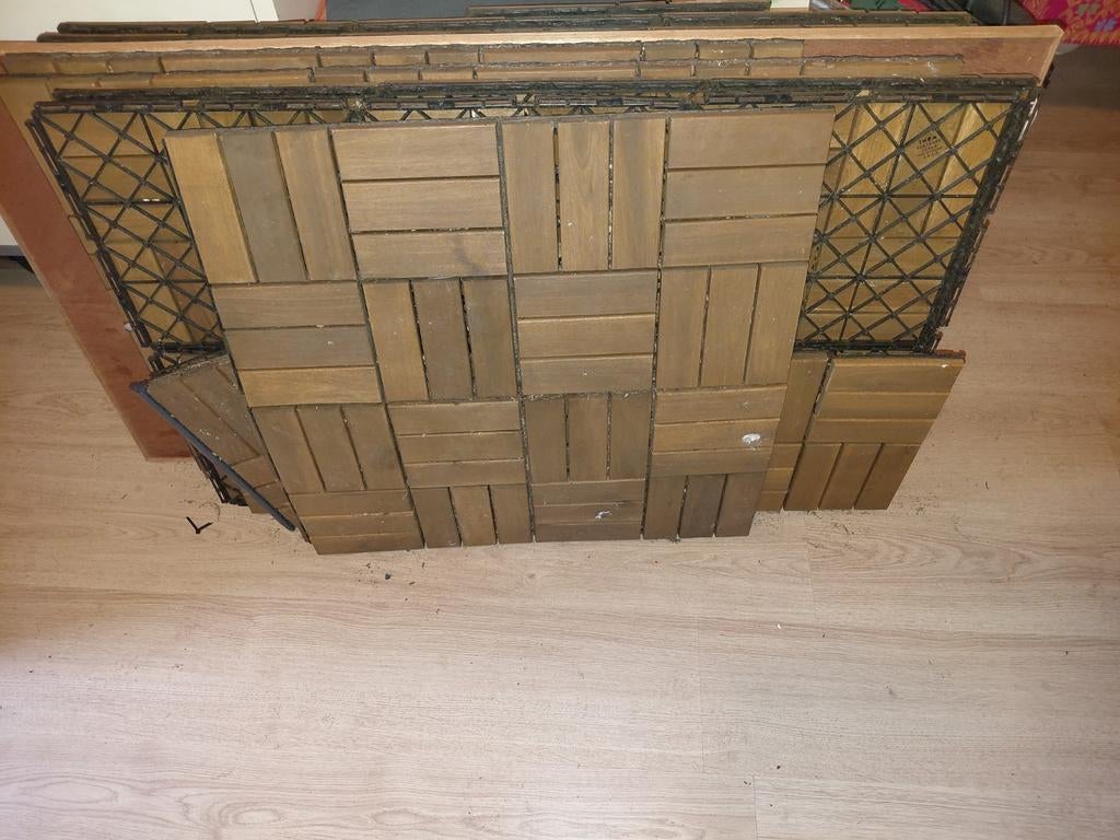 Ikeal Runnen houten tuin vloertegels, Ophalen of Verzenden, Hout