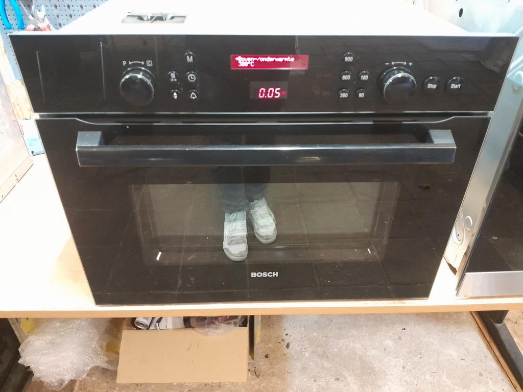 NETTE BOSCH HBC86K760N COMBI OVEN/MAGNETRON TE KOOP, Combimagnetron, Crisp, Gebruikt, 60 cm of meer