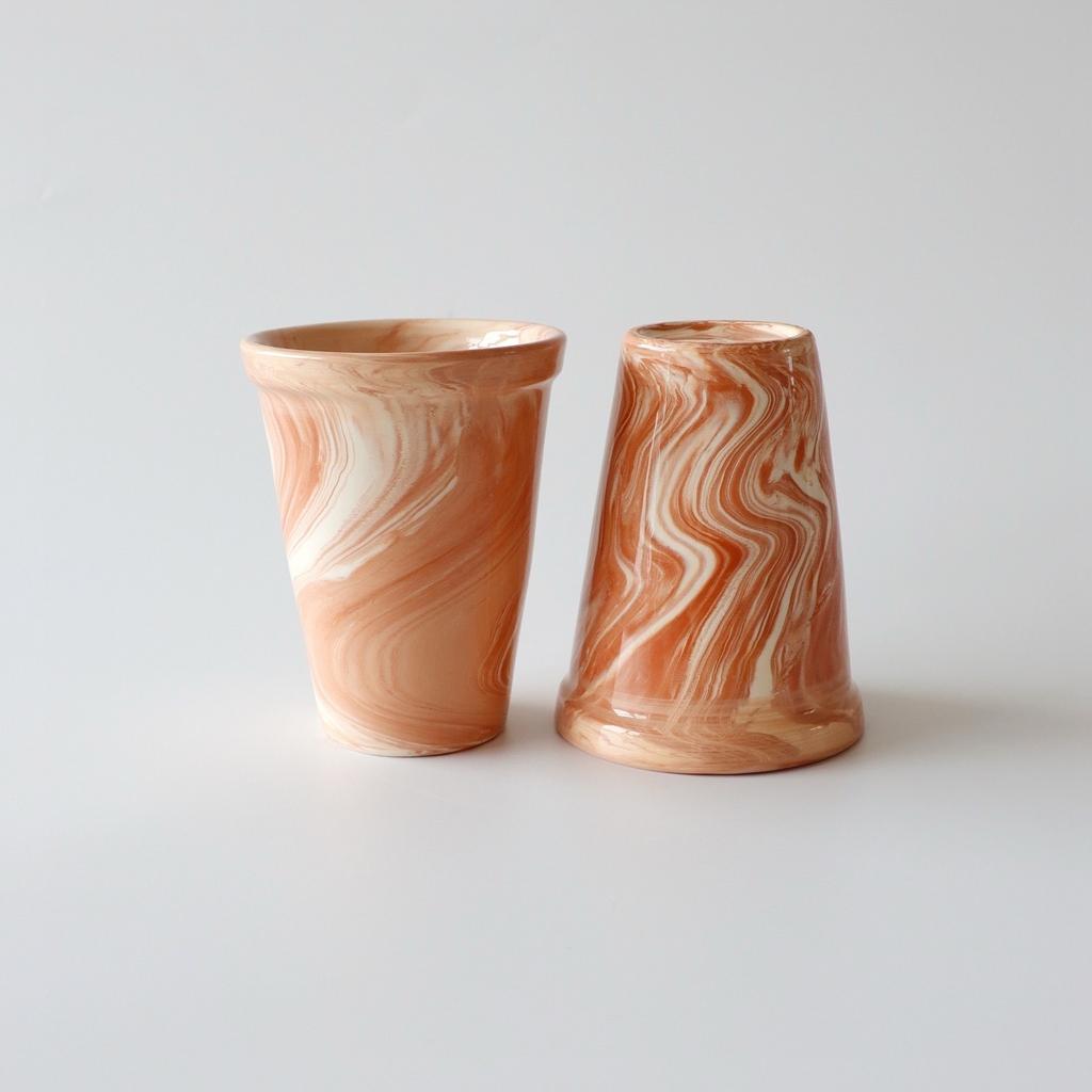Hay design XL mokken aardewerk terracotta, Ophalen of Verzenden, Zo goed als nieuw, X, Overige stijlen