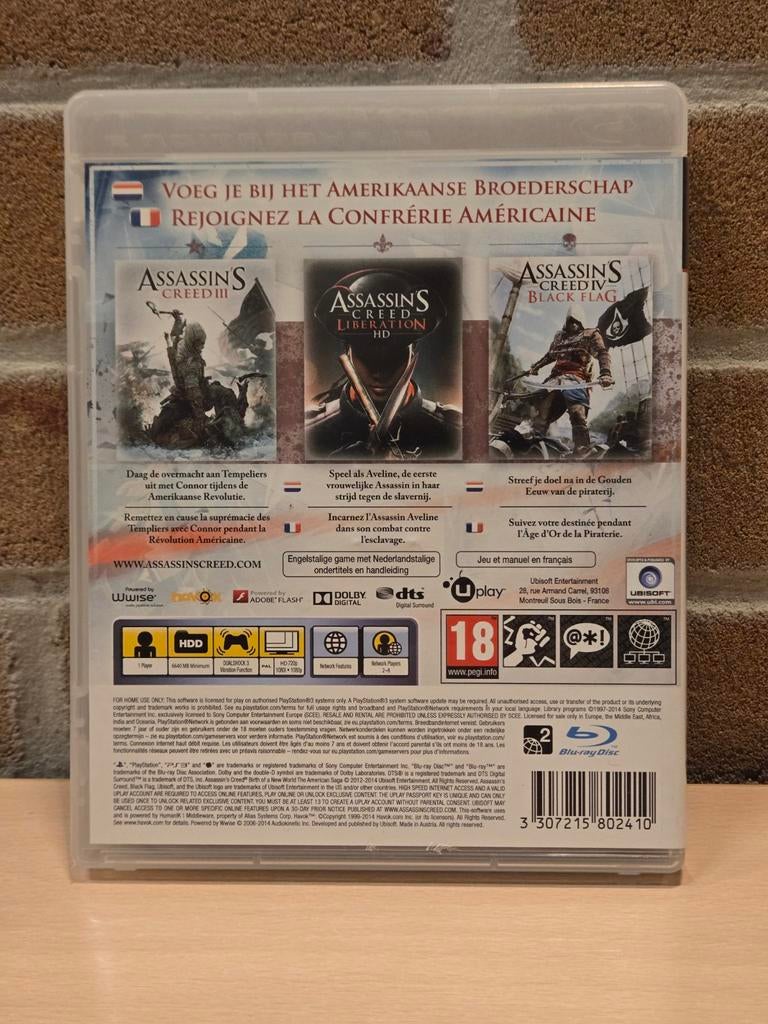 Assassin's Creed Birth of a New World The American Saga PS3, Spelcomputers en Games, Avontuur en Actie, Hilversum, Vanaf 18 jaar
