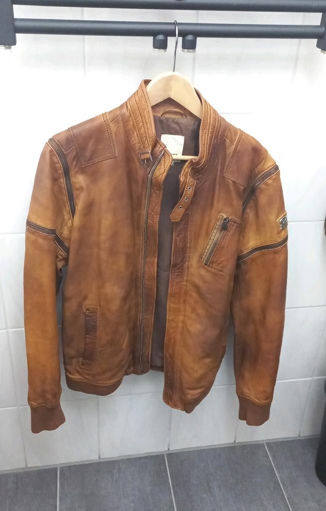 Diesel Vintage leren jas Maat M., Diesel, Bruin, Maat 48/50 (M), Ophalen of Verzenden