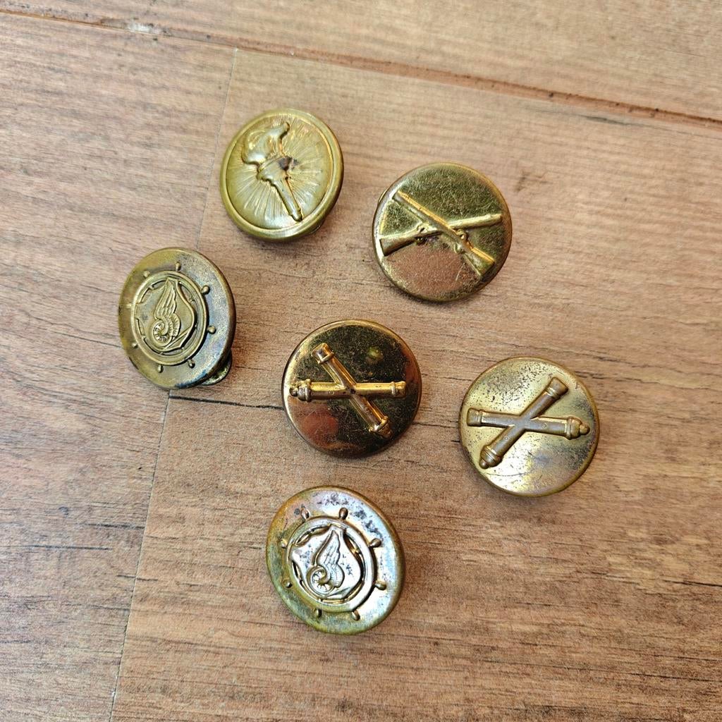 Setje US collar discs, Ophalen of Verzenden, Landmacht, Amerika, Embleem of Badge