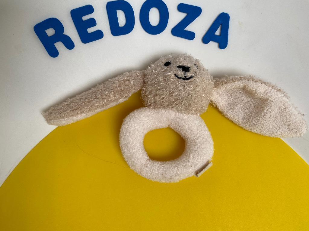 5122 hema rammelaar konijn, Kinderen en Baby's, Speelgoed | Knuffels en Pluche, Ophalen of Verzenden, Zo goed als nieuw, Konijn