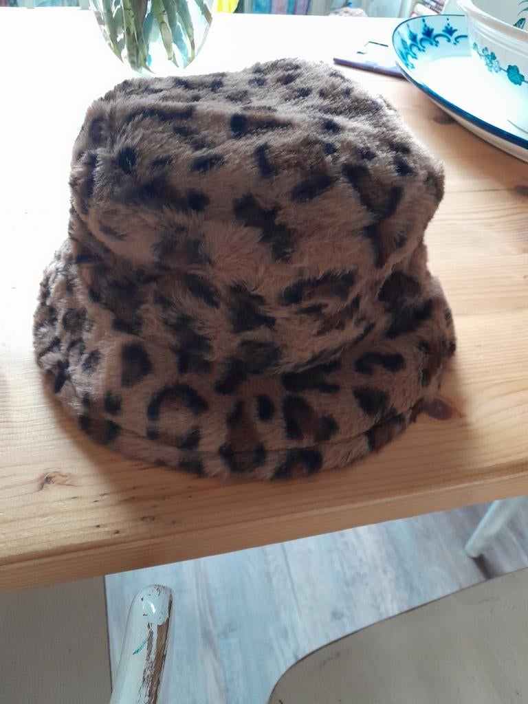Hoedje tijger panter print bucket nieuw, Ophalen of Verzenden, Nieuw, Carnaval