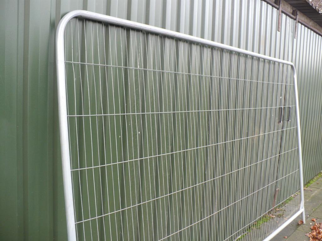bouwhekken afrasterhekken., Doe-het-zelf en Verbouw, Metalen, Ophalen of Verzenden, Nieuw, IJzer